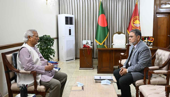 প্রধান উপদেষ্টার সঙ্গে প্রধান নির্বাচন কমিশনারের সাক্ষাৎ প্রধান উপদেষ্টার সঙ্গে প্রধান নির্বাচন কমিশনারের সাক্ষাৎ