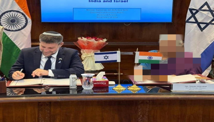 ভারত ও ইজরায়েল স্বাক্ষর করল দ্বিপাক্ষিক বিনিয়োগ চুক্তি
