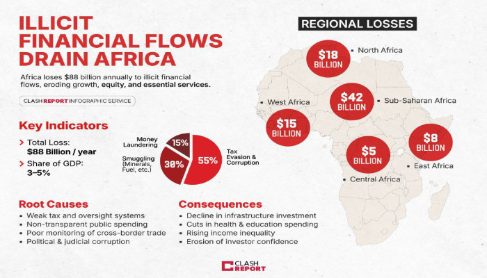 আফ্রিকায় অর্থনৈতিক ক্ষতি: বছরে ৮৮ বিলিয়ন ডলার হারাচ্ছে মহাদেশ