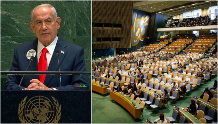 জাতিসংঘে নেতানিয়াহুর ভাষণ বর্জন: বাংলাদেশসহ ৭৭টি দেশের আসন ছিল ফাঁকা