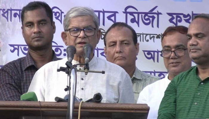 গণতন্ত্র পুনরুদ্ধারে সুষ্ঠু নির্বাচনের বিকল্প নেই: মির্জা ফখরুল