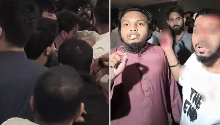 শাহবাগে এনসিপির দুই গ্রুপে সংঘর্ষ, আহত ১ শাহবাগে এনসিপির দুই গ্রুপে সংঘর্ষ, আহত ১