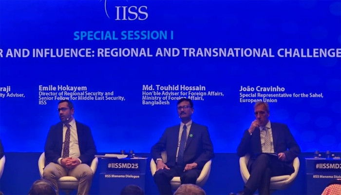 চরমপন্থা ও সশস্ত্র গোষ্ঠী মোকাবিলায় বৈশ্বিক সংহতির আহ্বান পররাষ্ট্র উপদেষ্টা তৌহিদ হোসেনের