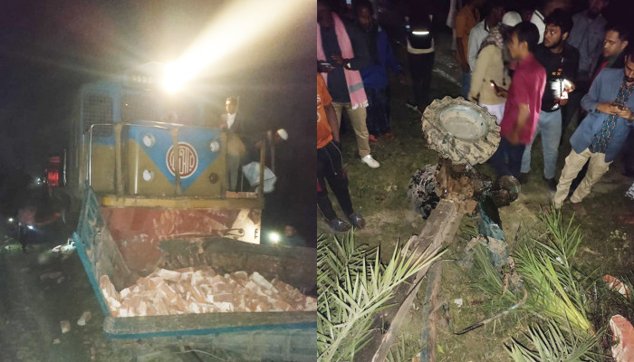 অরক্ষিত রেলক্রসিংয়ে ট্রেন–ট্রাক্টর সংঘর্ষে আধাঘণ্টা বন্ধ ছিল ঢাকা–ময়মনসিংহ রুট