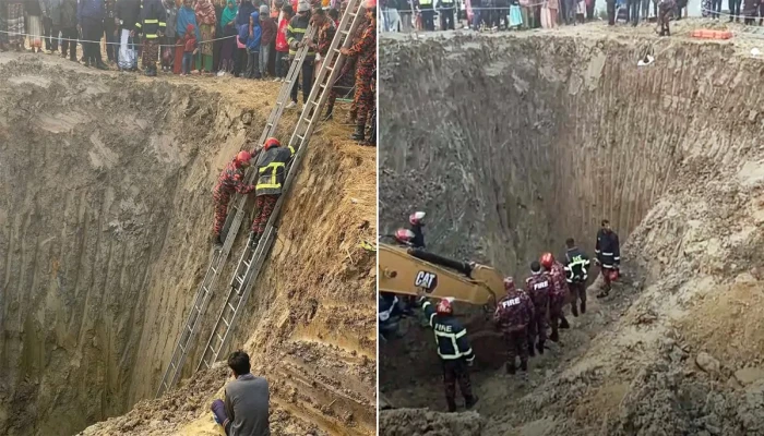 ৩৫ ফুট খননের পরও খোঁজ মেলেনি  ২ বছরের শিশু সাজিদের: নলকূপের গর্তে সুড়ঙ্গ খুঁড়ছে ফায়ার সার্ভিস