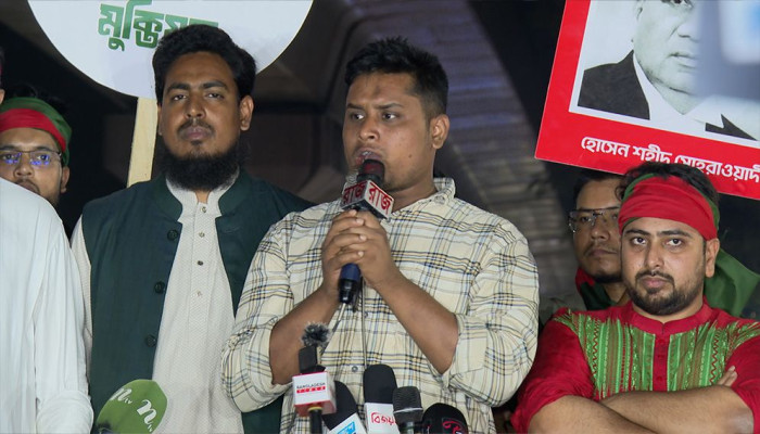 ভারতীয় আধিপত্যবাদ উৎখাতের মধ্য দিয়ে চূড়ান্ত স্বাধীনতার আহ্বান এনসিপি নেতা হাসনাতের