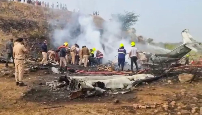 অবতরণের সময় বিধ্বস্ত মহারাষ্ট্রের উপমুখ্যমন্ত্রী অজিত পাওয়ারের বিমান: দাউদাউ করে জ্বলছে আগুন