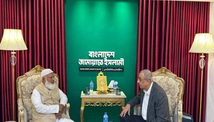 ফিলিস্তিনি রাষ্ট্রদূতের সাথে জামায়াত আমিরের সাক্ষাৎ: সংহতি ও দ্বিপাক্ষিক সম্পর্কের আলোচনা
