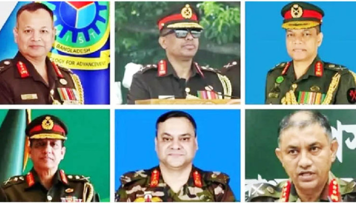 বাংলাদেশ সেনাবাহিনীতে বড় রদবদল: ৬টি গুরুত্বপূর্ণ পদে পরিবর্তন