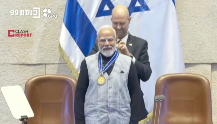 ইসরায়েলের সর্বোচ্চ সংসদীয় সম্মাননায় ভূষিত নরেন্দ্র মোদি