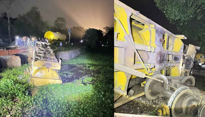 হবিগঞ্জে তেলবাহী ট্রেন লাইনচ্যুত, সিলেটের সঙ্গে সারাদেশের রেল যোগাযোগ বন্ধ