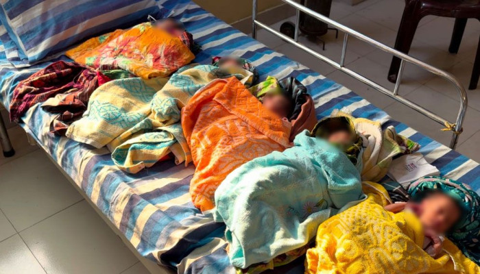 গাজীপুরে একসঙ্গে ৫ সন্তানের জন্ম, সুস্থ অবস্থায় বাড়ি ফিরলেন মা ও নবজাতকরা