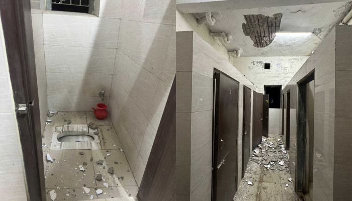 ঢামেকে ছাত্রাবাসের ওয়াশরুমের ছাদ ধসে পড়ল, অল্পের জন্য রক্ষা