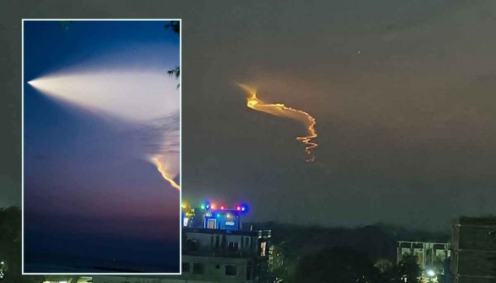 কক্সবাজারের আকাশে রহস্যময় আলোর ঝলক, সামাজিক মাধ্যমে আলোচনা