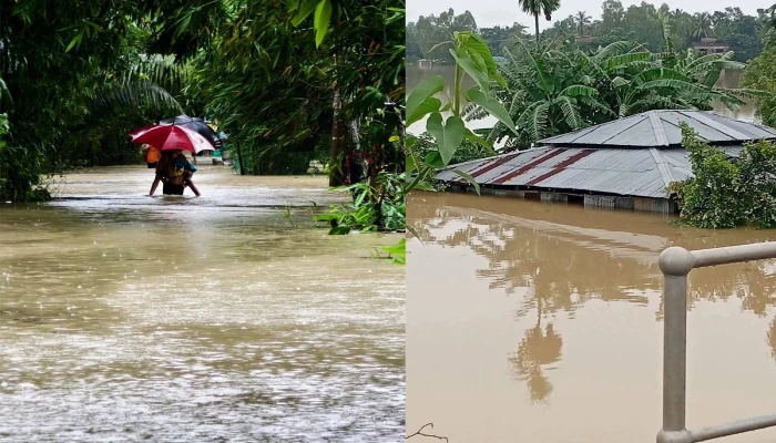 কক্সবাজারে বন্যায় ৪০টি ইউনিয়ন প্লাবিত, সর্বোচ্চ সতর্কতা জারি