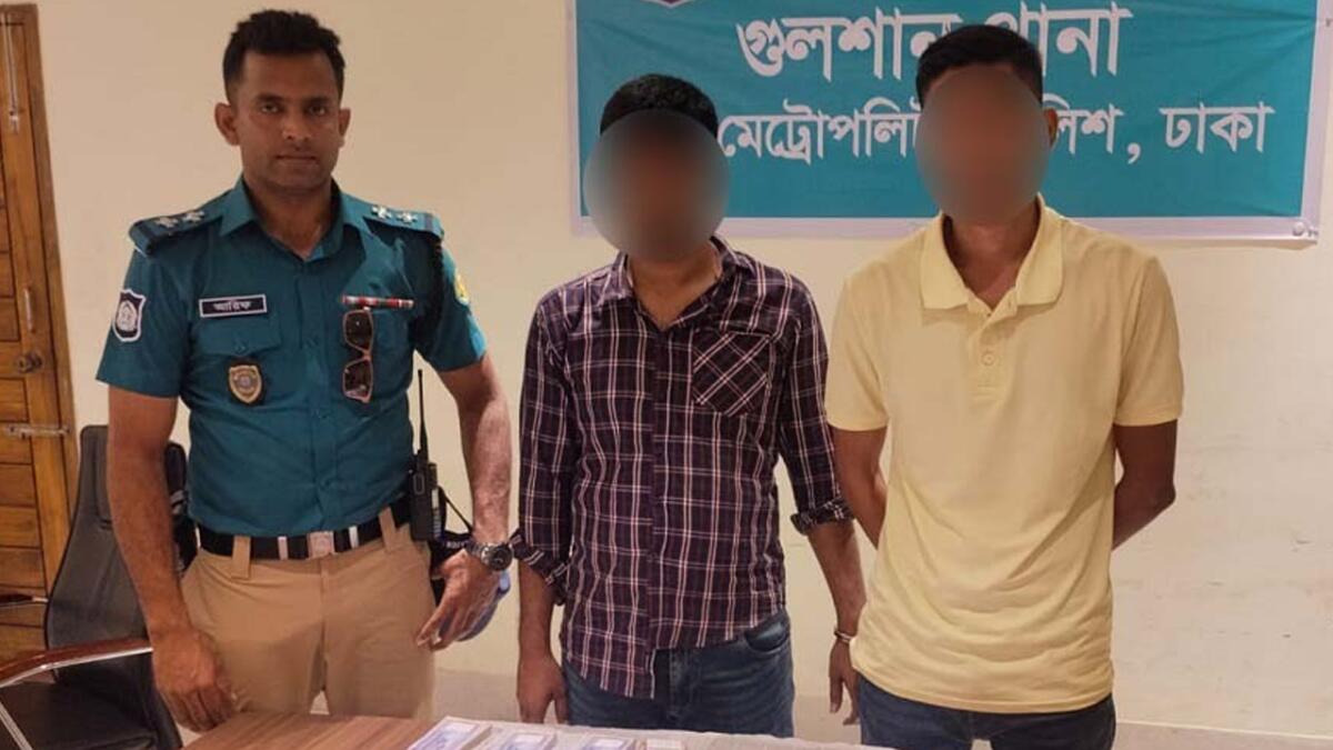 গুলশানে ২৮ লাখ টাকার জাল নোটসহ দুইজন গ্রেফতার