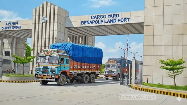 ঈদে মিলাদুন্নবী উপলক্ষে বেনাপোল-পেট্রাপোল বন্দরে আমদানি-রপ্তানি বন্ধ