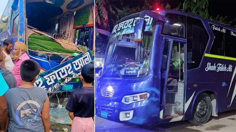 বগুড়ায় বাসচাপায় ৬ শ্রমিক নিহত, আহত ১৫