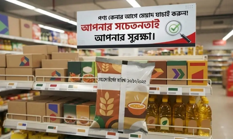 পণ্য কেনার আগে মেয়াদ যাচাই করুন, থাকতে পারবেন নানা ঝুঁকি থেকে নিরাপদ
