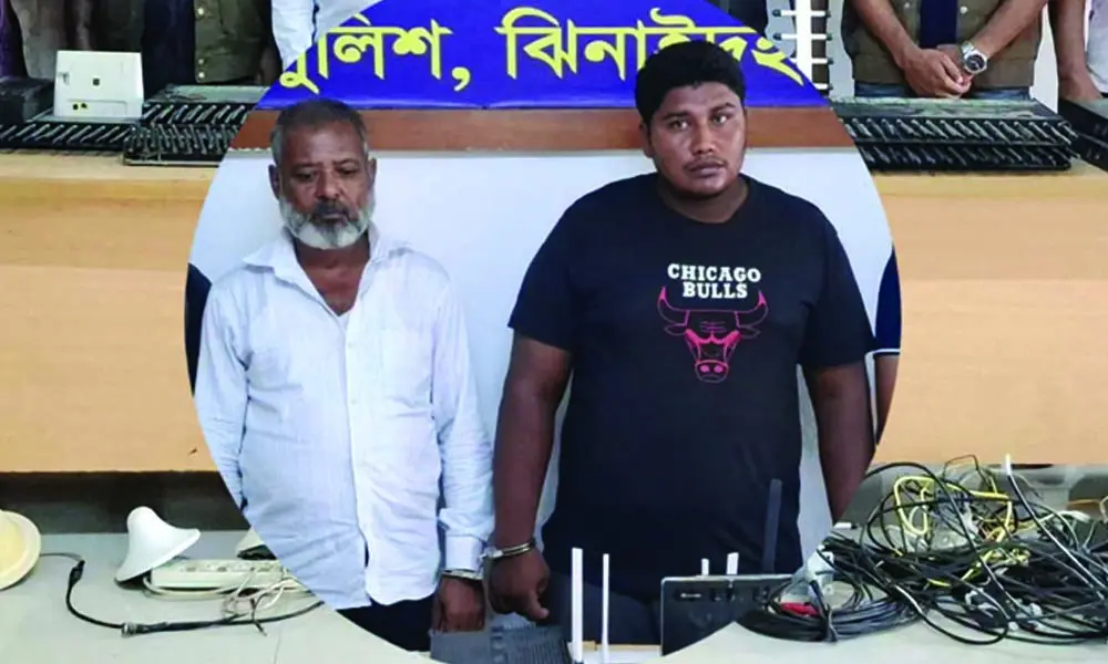 মহেশপুরে ভিওআইপি ডিভাইসসহ আওয়ামী লীগের দুই কর্মী আটক