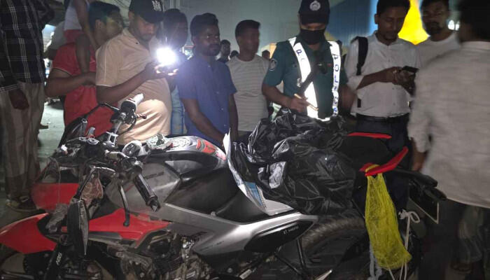 গাজীপুরে ট্রাকের ধাক্কায় মোটরসাইকেল আরোহী নিহত, মহাসড়কে দুর্ঘটনা