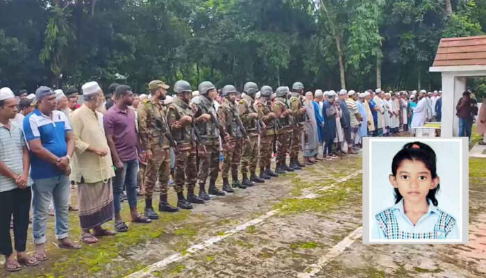 ডিএনএ পরীক্ষার পর ফরিদপুরে রাইসা মনির দাফন সম্পন্ন