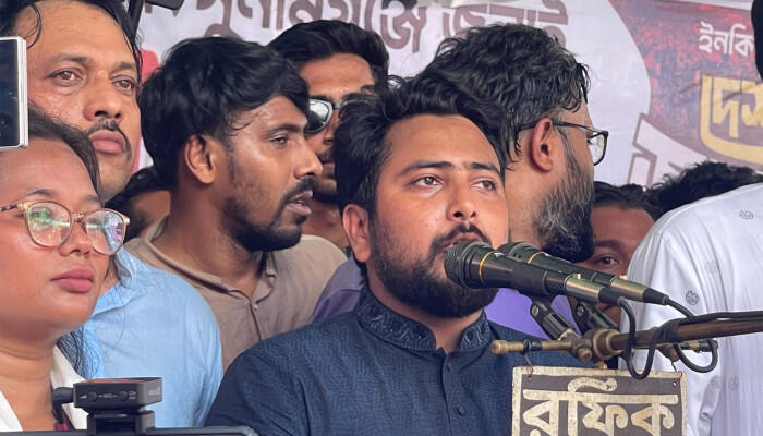 বাংলাদেশ এখন ফিটনেসবিহীন রাষ্ট্র: সুনামগঞ্জে পথসভায় নাহিদ ইসলাম