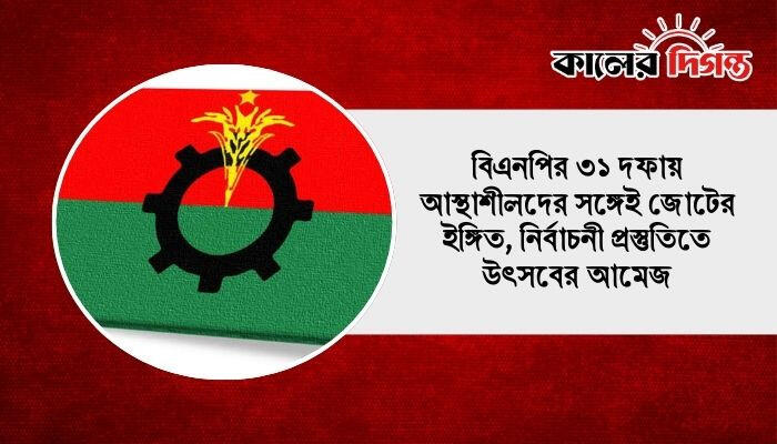 বিএনপির ৩১ দফায় আস্থাশীলদের সঙ্গেই জোটের ইঙ্গিত, নির্বাচনী প্রস্তুতিতে উৎসবের আমেজ