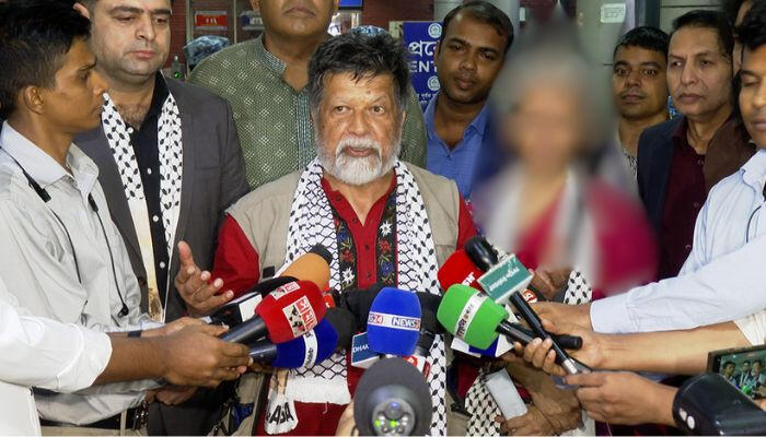 ইসরায়েল থেকে মুক্ত হয়ে দেশে শহিদুল আলম, ফিলিস্তিনের পক্ষে লড়াই চালানোর আহ্বান