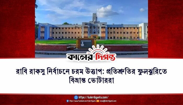 রাবি রাকসু নির্বাচনে চরম উত্তাপ: প্রতিশ্রুতির ফুলঝুরিতে বিভ্রান্ত ভোটাররা