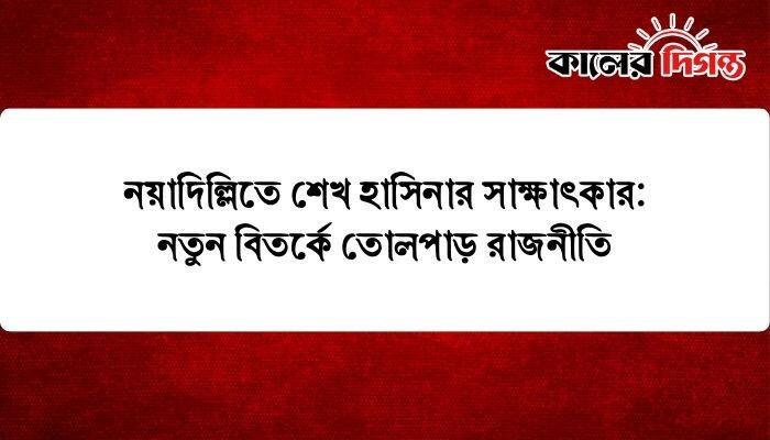 নয়াদিল্লিতে শেখ হাসিনার সাক্ষাৎকার: নতুন বিতর্কে তোলপাড় রাজনীতি