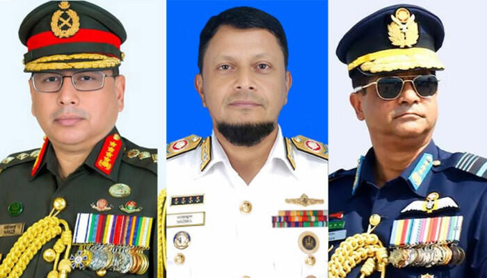 খালেদা জিয়ার শারীরিক অবস্থার খোঁজ নিতে এভারকেয়ার হাসপাতালে তিন বাহিনী প্রধানদের উপস্থিতি