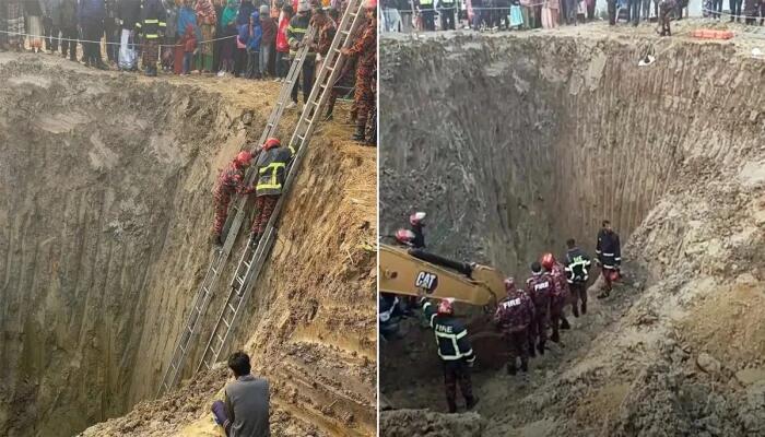 ৩৫ ফুট খননের পরও খোঁজ মেলেনি  ২ বছরের শিশু সাজিদের: নলকূপের গর্তে সুড়ঙ্গ খুঁড়ছে ফায়ার সার্ভিস