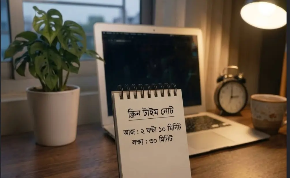 স্ক্রিনটাইম কমাতে সময় নোট করার অভ্যাস হতে পারে কার্যকর উপায়